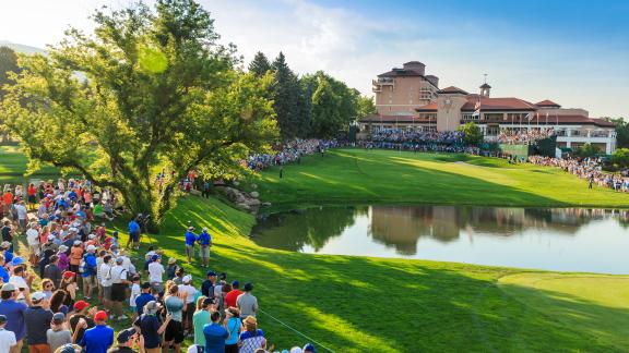 A crowd of spectators at the last U.S. Senior Open at the Broadmoor