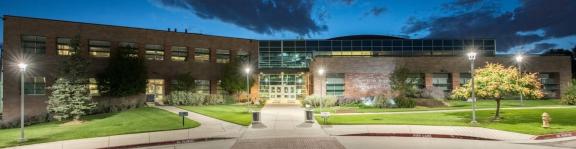 The Pikes Peak Regional Development Center at night