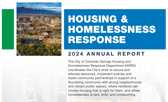 Cover page for the 2024 Housing and Homelessness Response Annual Report. The image is a link that when clicked will open the full report.