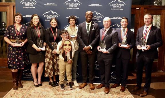 Mayor Yemi and the 2025 Mayor's young Leader Award Winners