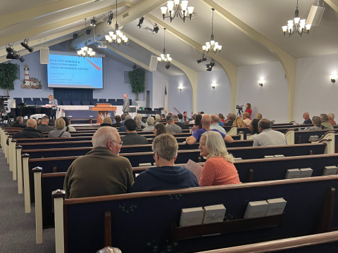 Residents gather for the public information meeting that was held in Oct. 2024