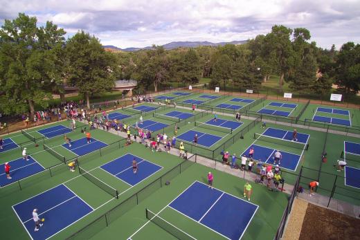 Pickleball courts at Memorial Park