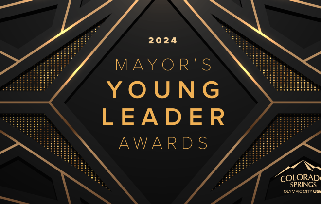 A graphic that says Mayor’s Young Leader Awards